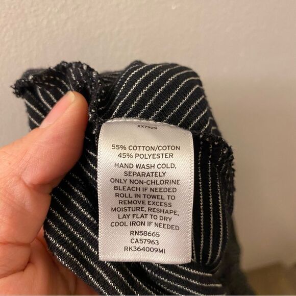 Nordstrom Susina faux Wrap maxi side tie stretch jersey waterfall stripe Skirt M - Picture 10 of 12